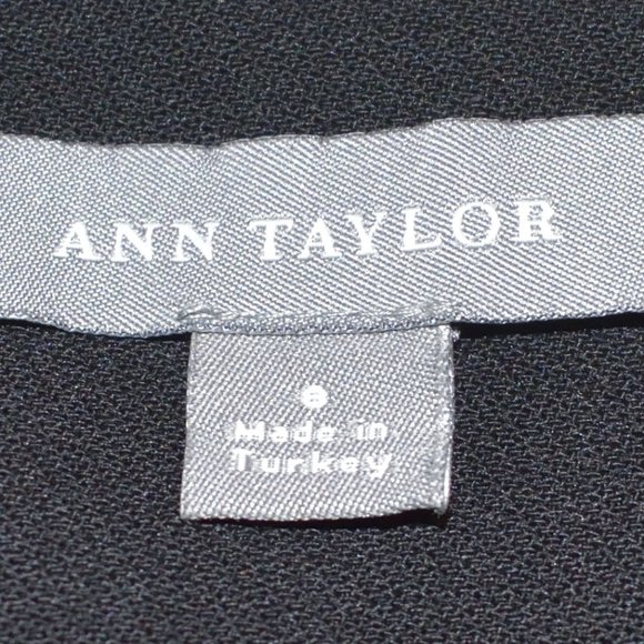 Vintage Ann Taylor A-Line Black Wool Skirt Size 8 - Picture 7 of 8